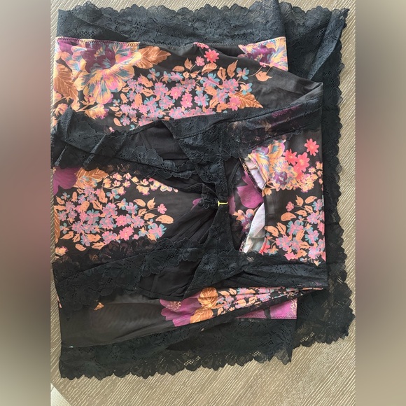 🎉LAST PIECE🎉Free People Suddenly Fine Maxi Slip Black Combo - Picture 9 of 14